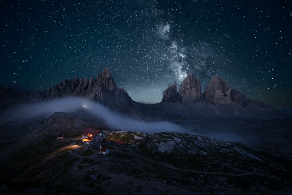 Night at Tre Cime von Chao Feng 天馬