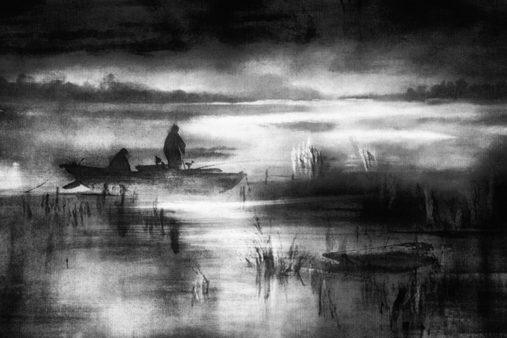 ...fishing in the mist.. von Charlaine Gerber