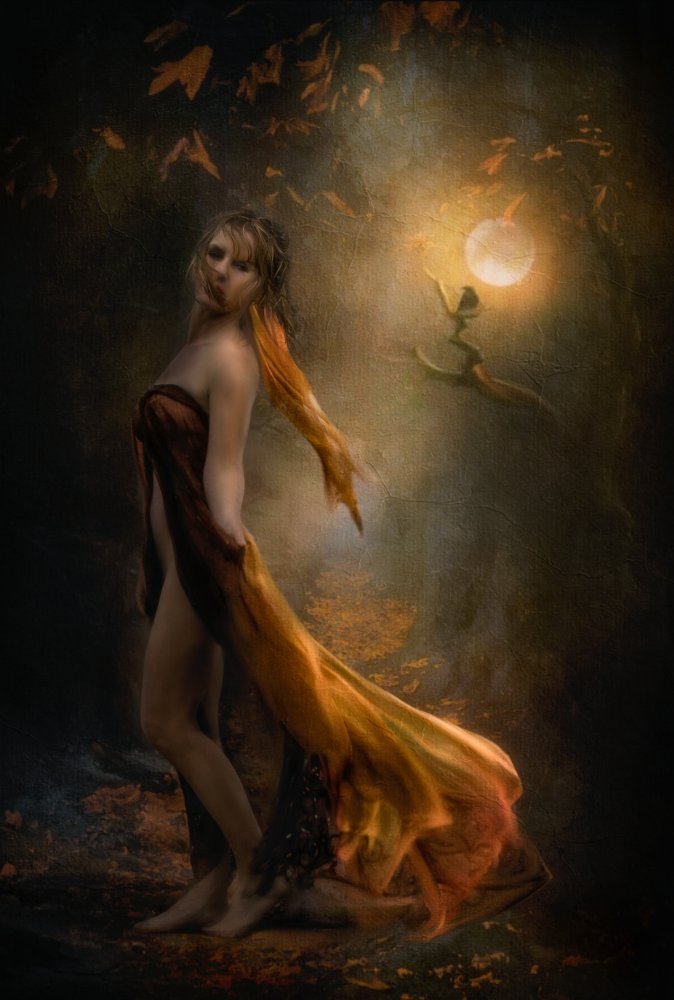 Through Autumns golden gown, you blew away... von Charlaine Gerber