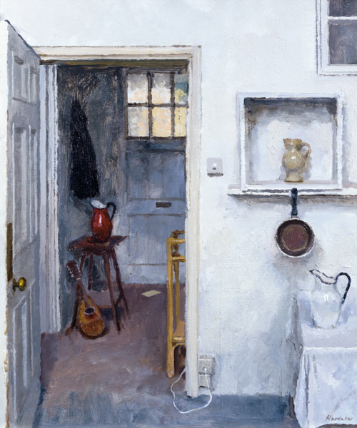 Interior with Red Jug, 2005 (oil on canvas)  von Charles E.  Hardaker