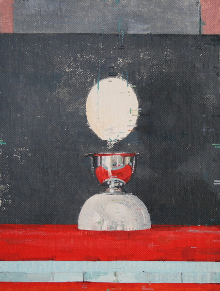 Egg over red and black von Charlie Millar