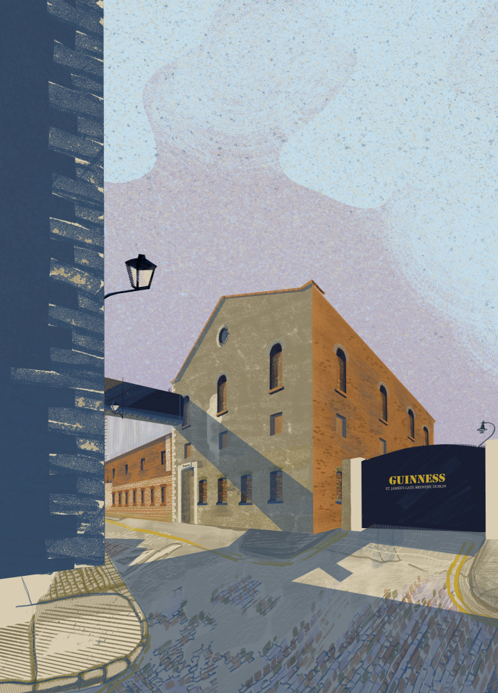 Guinness Storehouse, Ireland, Dublin art Print von Charlotte Trudgett