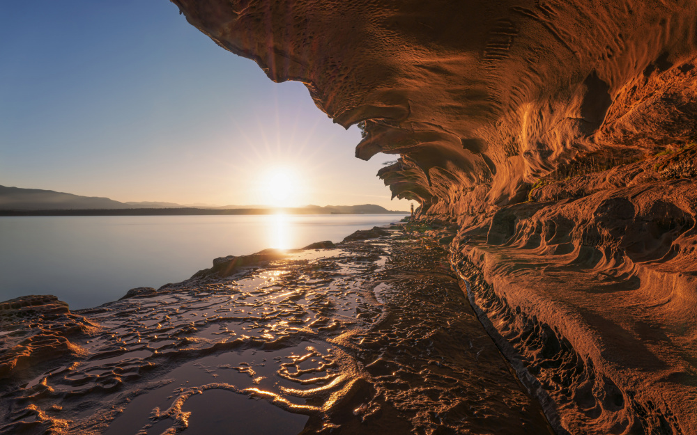 Sunset at the Cliff von Cher Gu