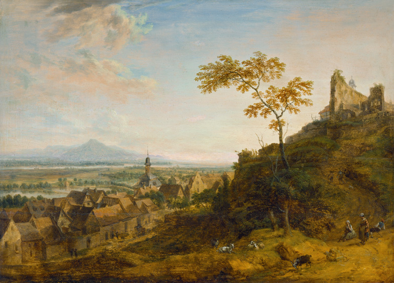 Oppenheim am Rhein von Christian Georg Schütz d.Ä.