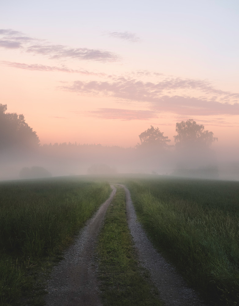 Foggy road von Christian Lindsten