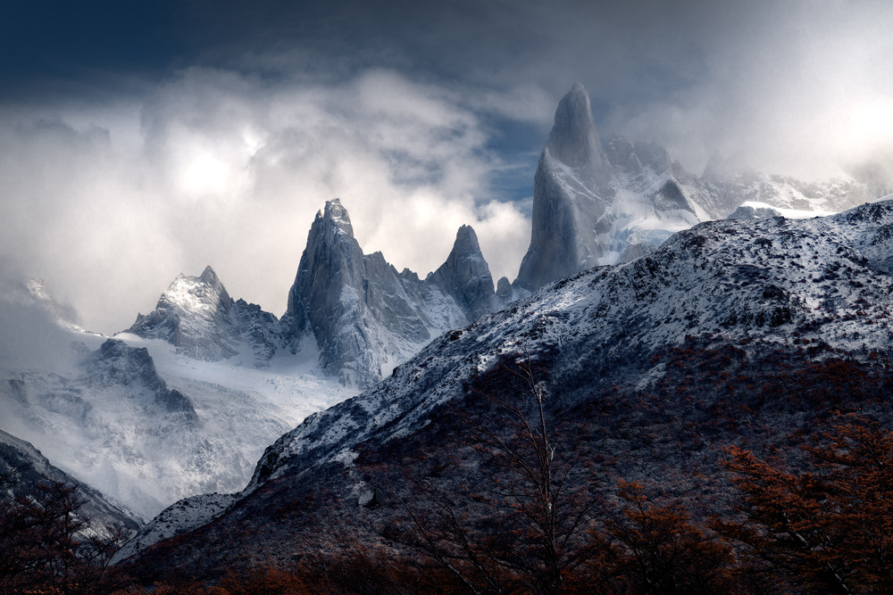 Fitz Roy covered in clouds von Christian S.