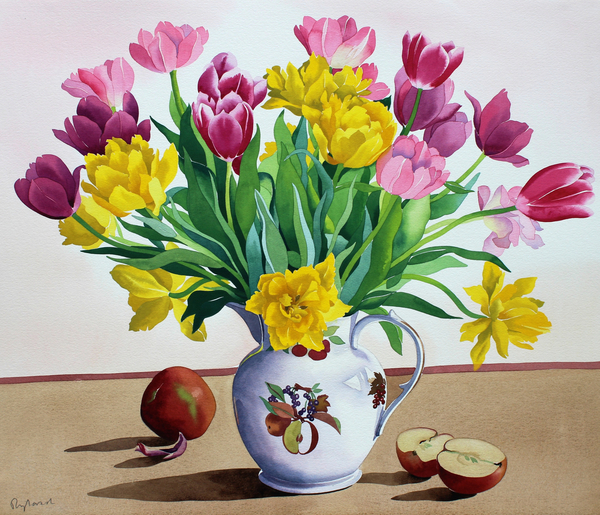 Tulips in Jug with Apples von Christopher  Ryland