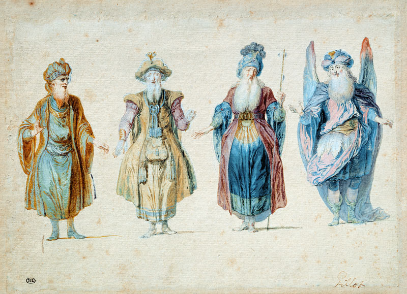 Theatrical Characters von Claude Gillot