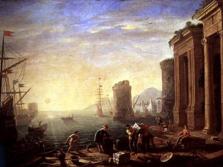 Morning at the Port von Claude Lorrain