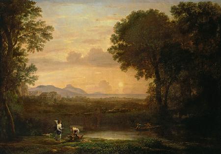 Landschaft mit Tobias und dem Engel