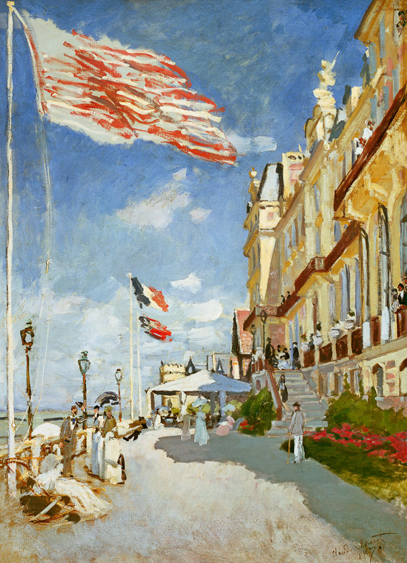 Das Hotel Des Roches Noires in Trouville von Claude Monet