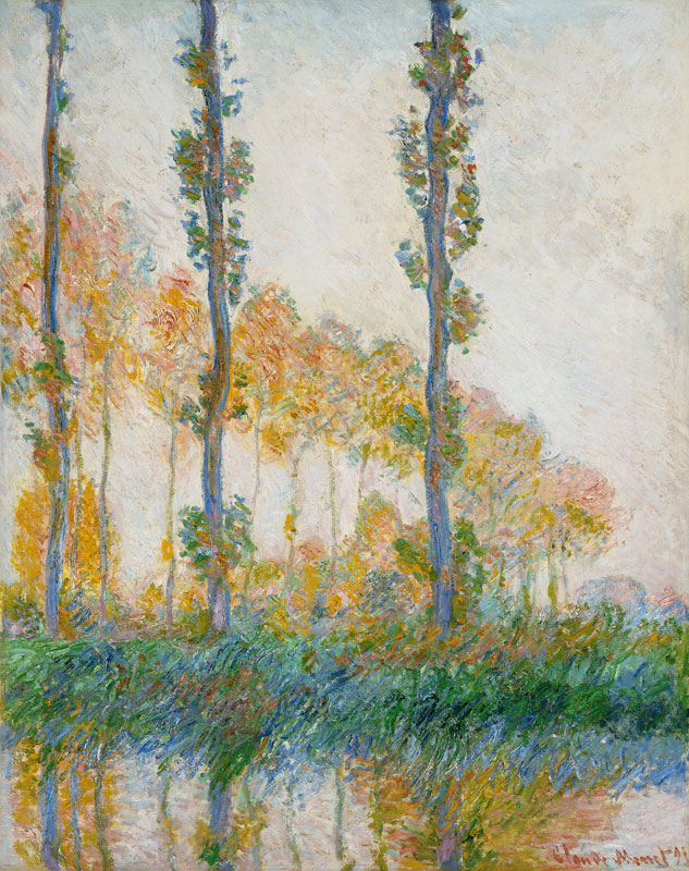 Pappeln im Herbst. von Claude Monet