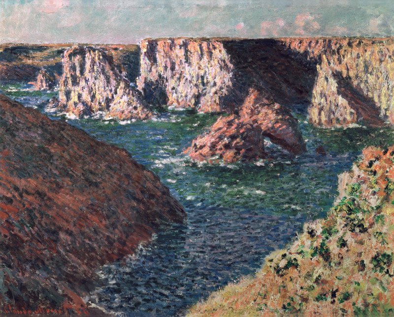 The Rocks of Belle Ile von Claude Monet