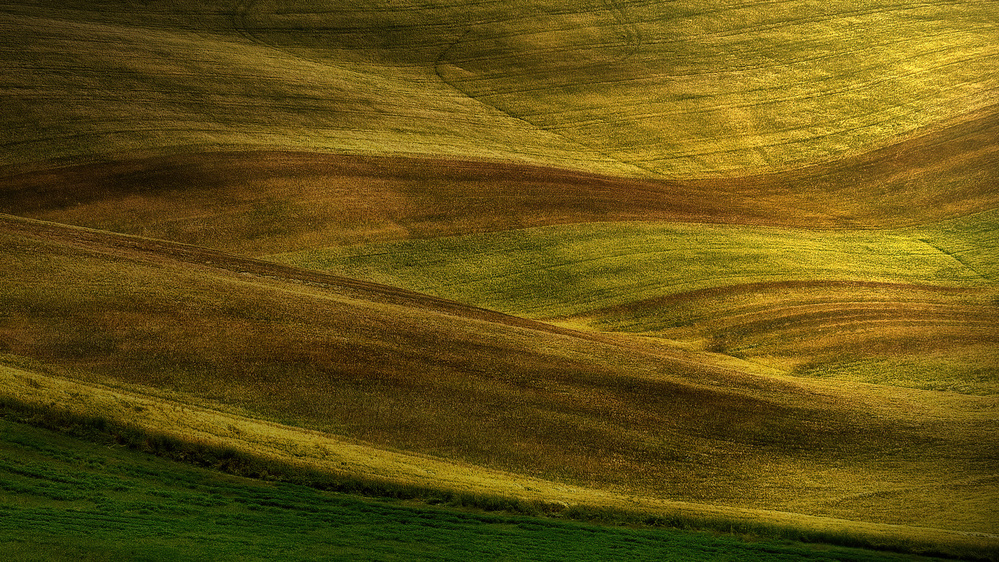 Colors and stripes in the hills. von Claudio Moretti