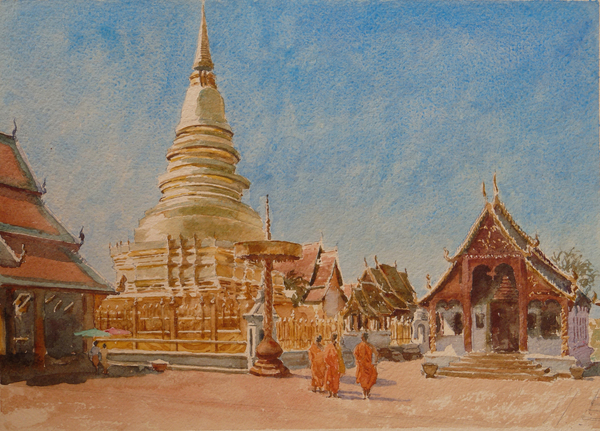 879 Wat Phrathat Haripunchai, Lamphun von Clive Wilson