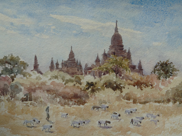 897 Thein Ma Zi from Penathagu, Bagan von Clive Wilson