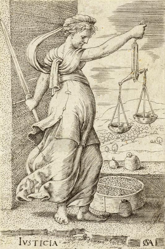 Justitia (Justiz) von Cornelis Massys