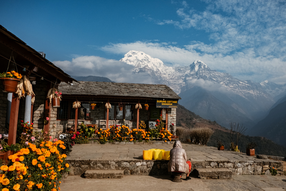 View of Annapurna Range from Ghandruk von Dahlia Ambrose