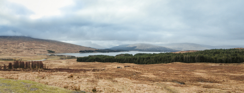 Panoramic View Of The Scottish Highlands von Dahlia Ambrose