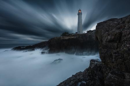 Long exposure of the ocean