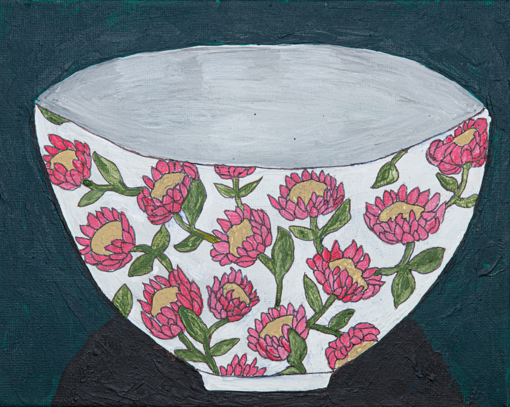 Pink Protea Bowl von Dale Hefer