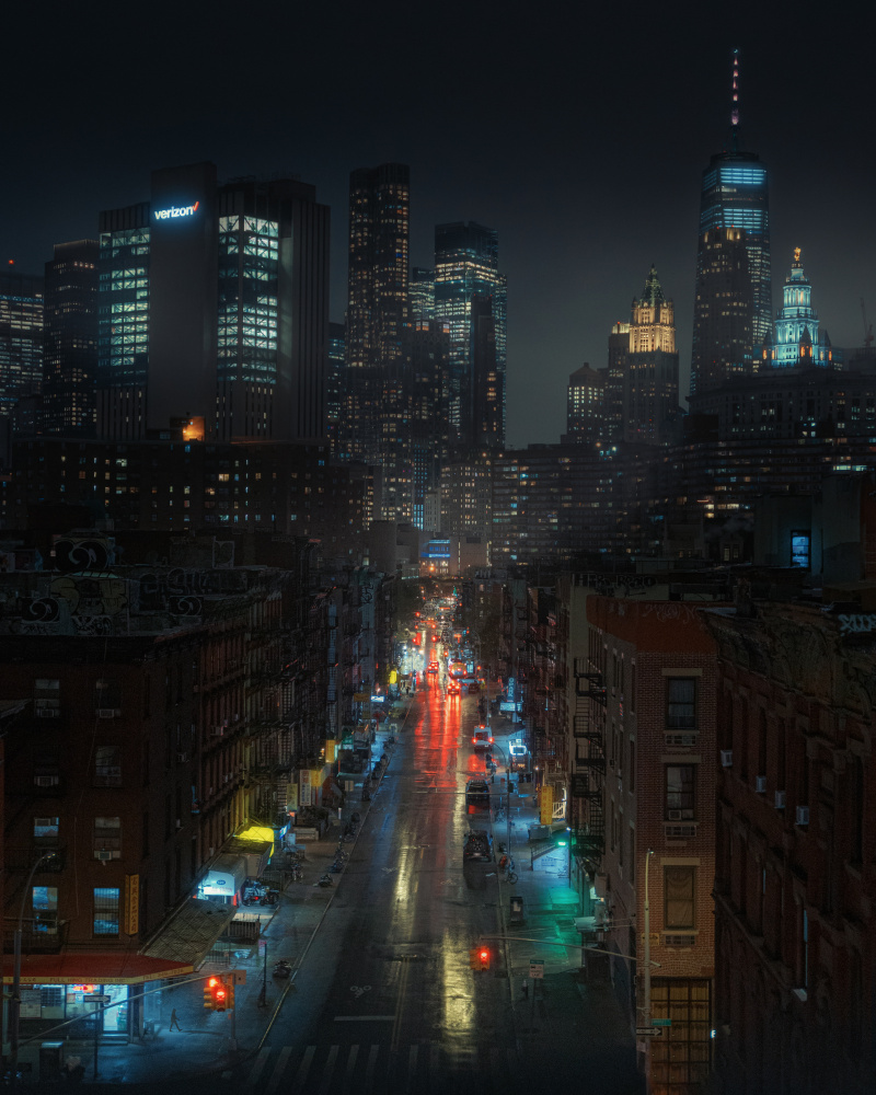 Manhattan Dark City von Dani Otero Sobrino