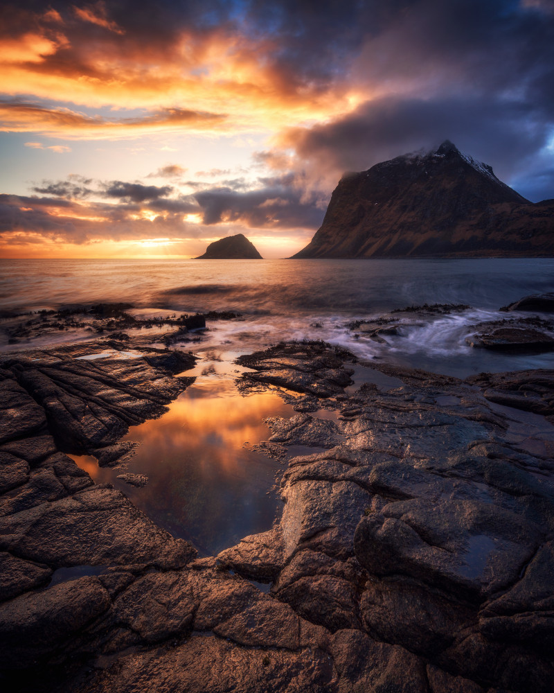 Golden Evening in Haukland von Daniel Gastager