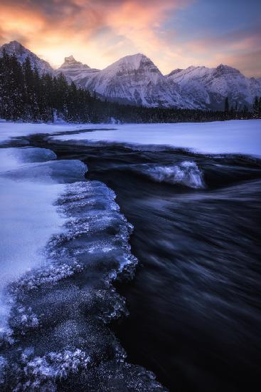 Jasper Winter Sunset