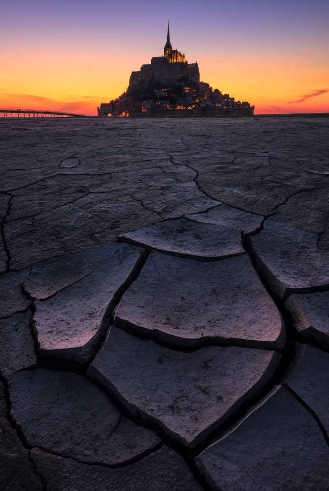 Le Mont Saint Michel - Sunset von Daniel Gastager