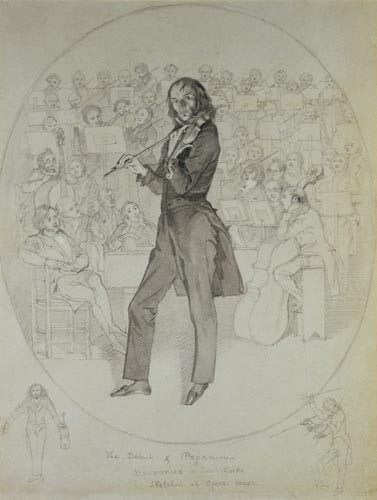 Niccolo Paganini (1784-1840), Violinist von Daniel Maclise