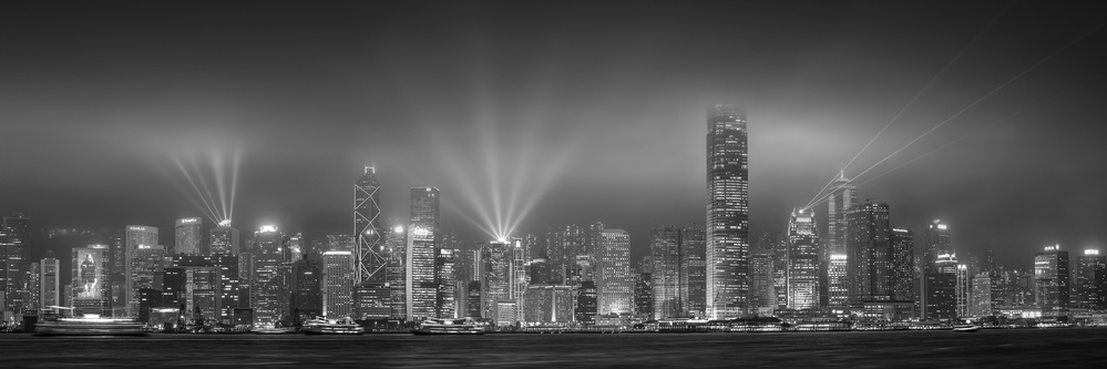 Hong Kong monochrome von Daniel Murphy