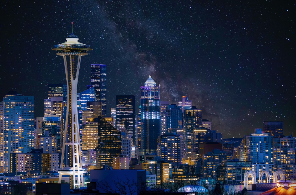 Night at Seattle von Danny Gao