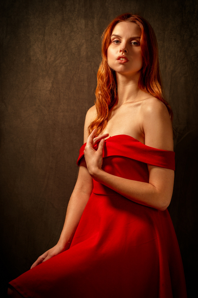 Red dress von Dariusz Budyta