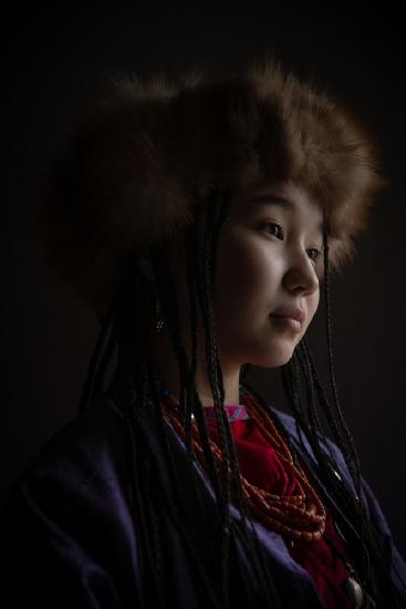 The beauty and innocence of a young Kyrgyz lady