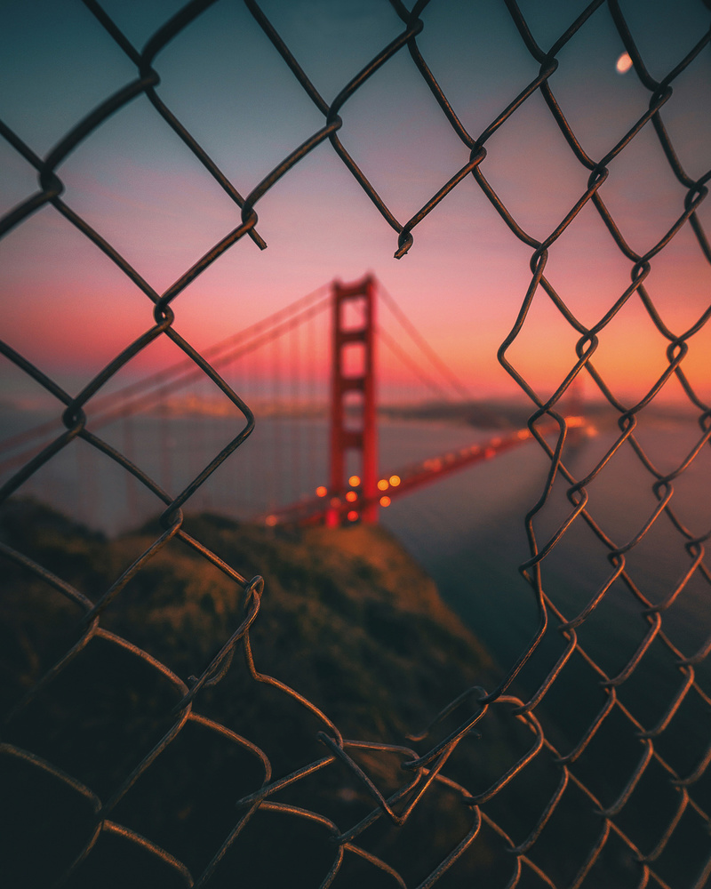 Golden Gate Caged von David George