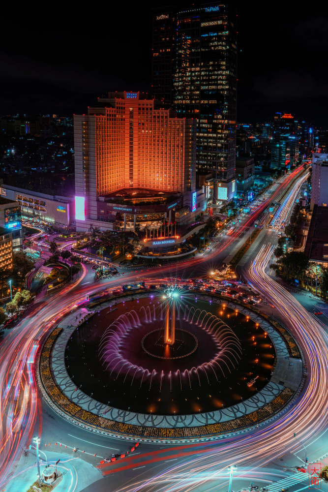 Jakarta City View at Night. von David Lai