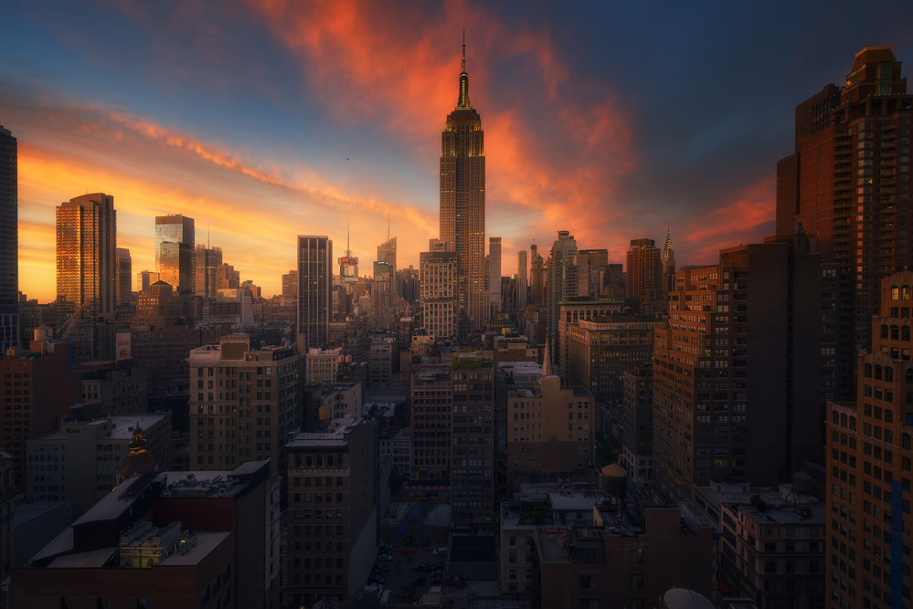 Rooftop, New York von David Martín Castán