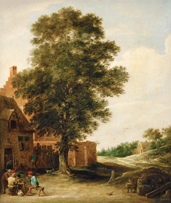 D.Teniers d.J., Wirtshaus unter Linde von David Teniers