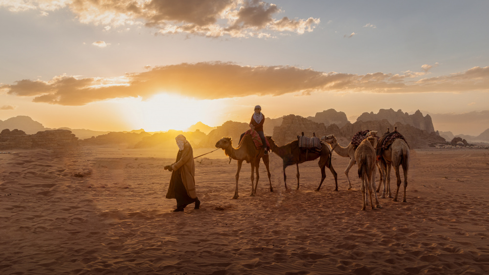 Last lights on desert von Dennis Zhang