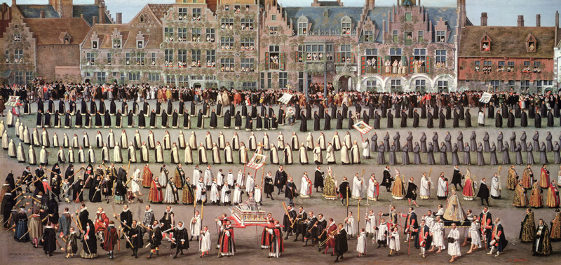 The Ommeganck in Brussels in 1615: Procession of Notre Dame de Sablon von Denys van Alsloot