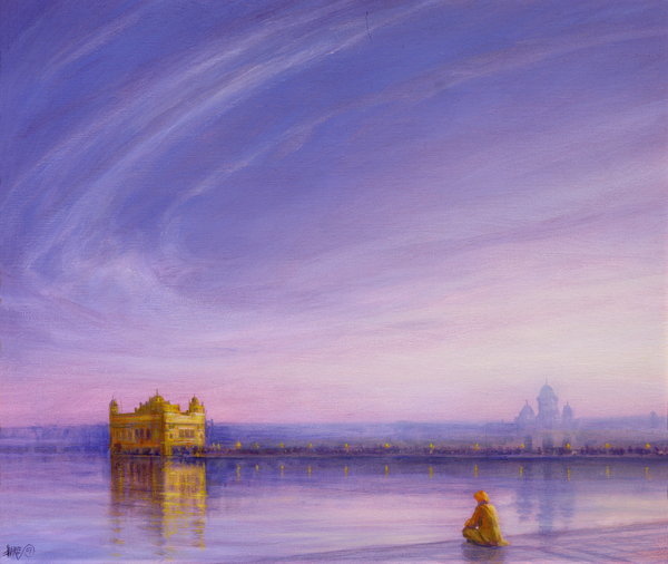 Evening at the Golden Temple, Amritsar von Derek Hare