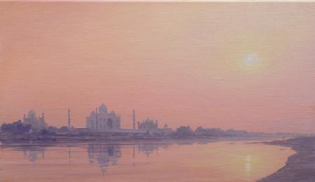 Sundown on the Yamuna