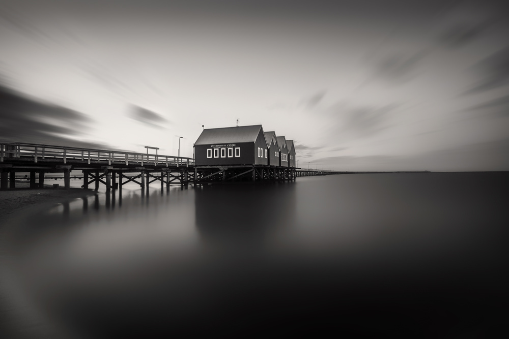 Busselton Jetty Monochrome von Despird Zhang