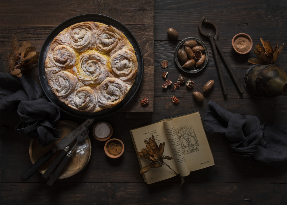 Pumpkin spice ruffled milk pie von Diana Popescu