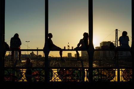 relax on the bridge