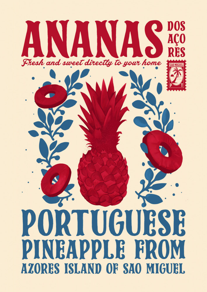 Pineapple kitchen print von Dionisis Gemos