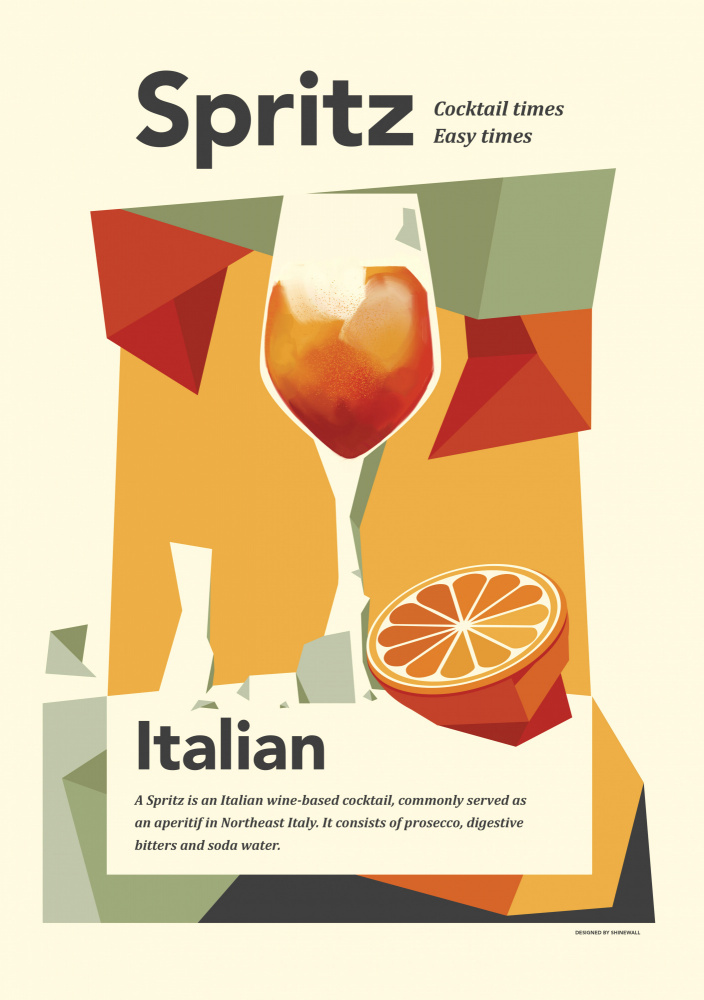 Aperol spritz print von Dionisis Gemos