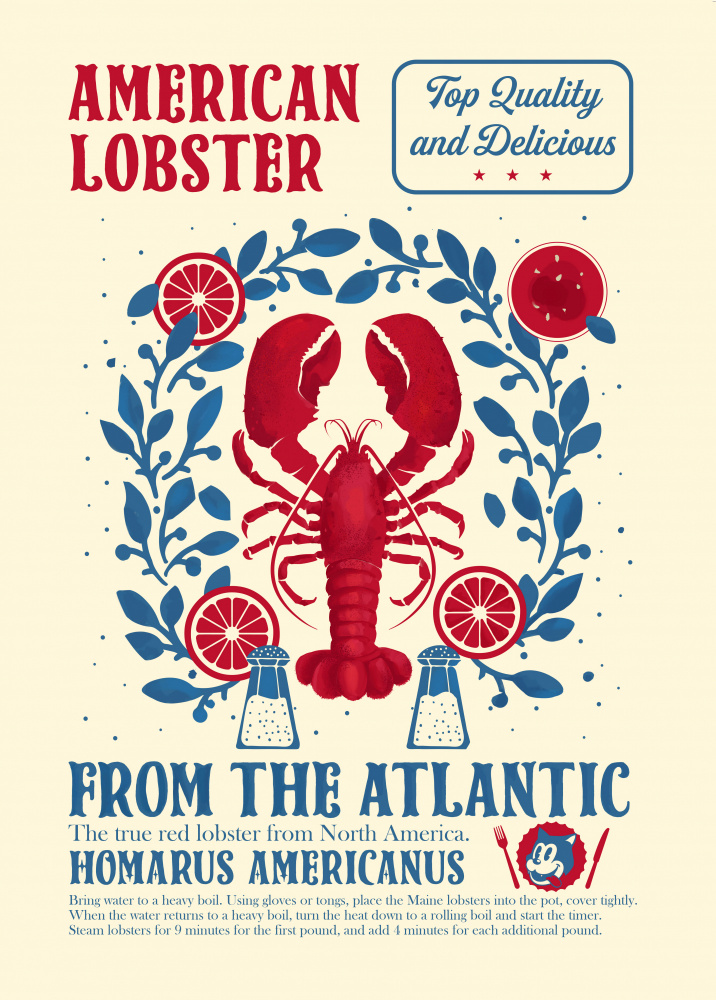 Lobster kitchen print von Dionisis Gemos