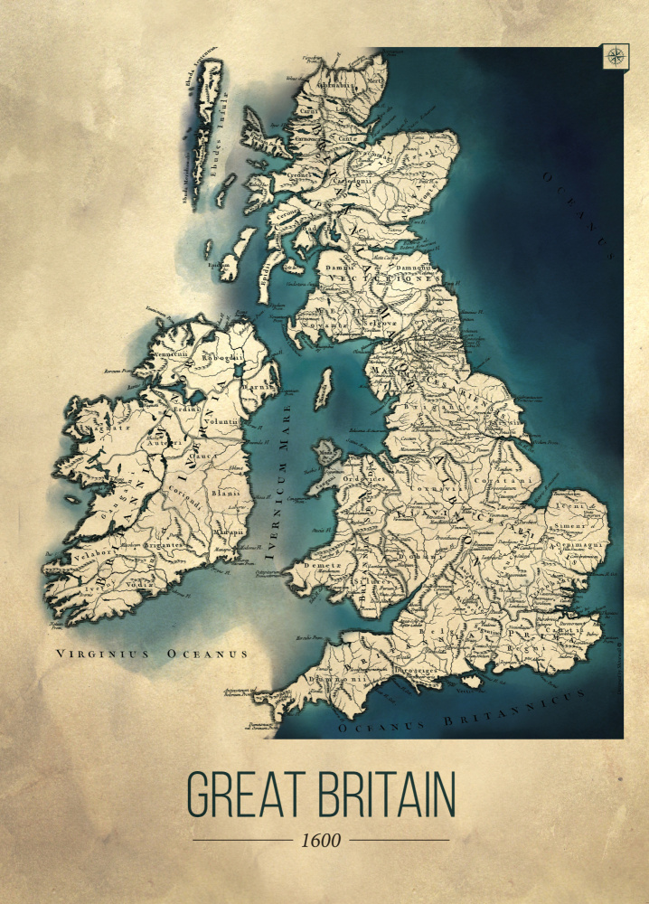 Great Britain map von Dionisis Gemos