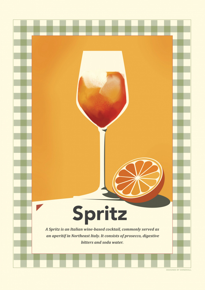 Spritz retro print von Dionisis Gemos